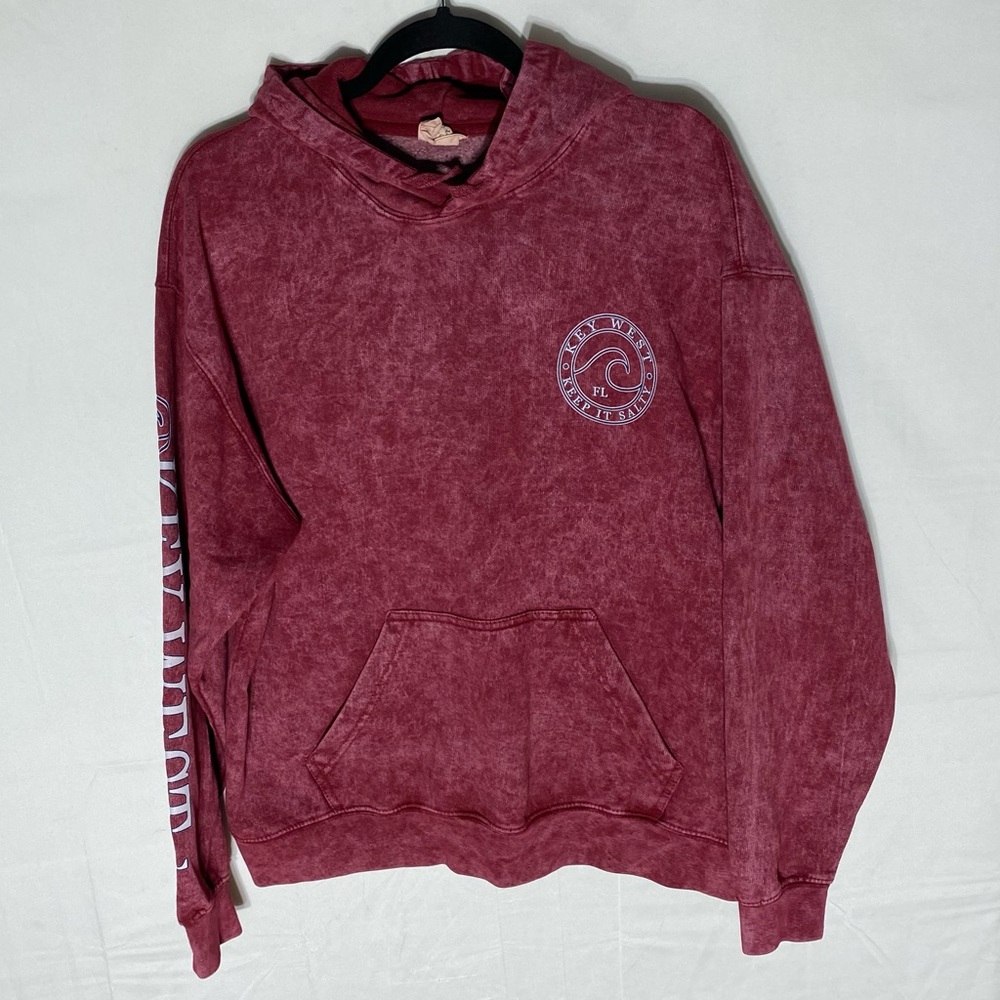 Vintage Collection Red Key West Florida Pullover Hoodie Keep It Salty M